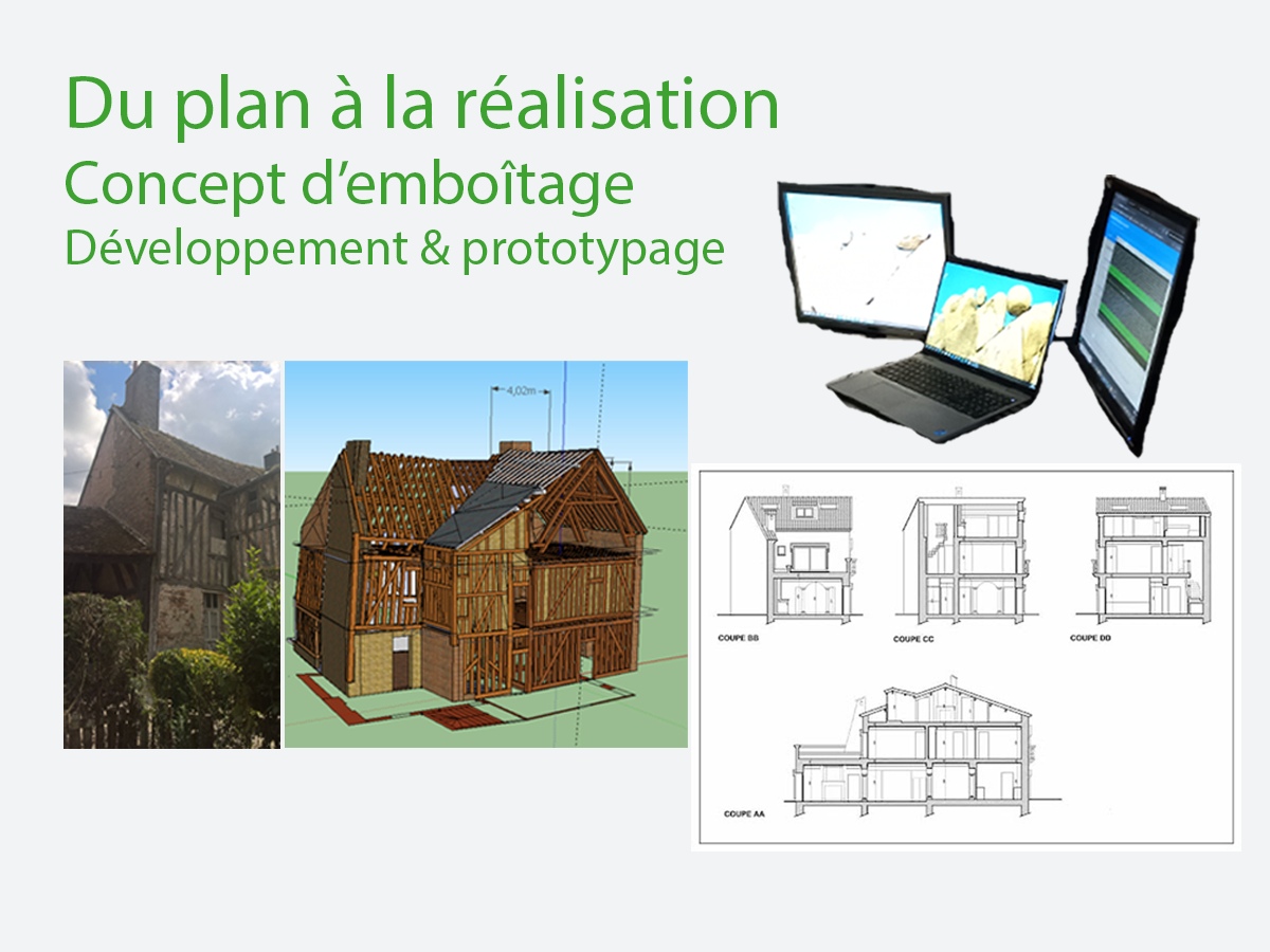 Prototype mécanique modulaire conçu en modélisation 3D